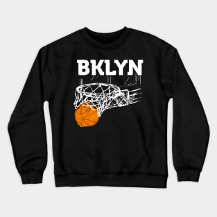 Brooklyn NYC Basketball net gift Funny New York City. Crewneck Sweatshirt